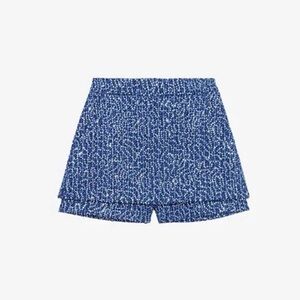 Maje Sequin Blue Tweed Skort